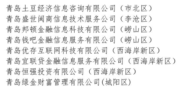 P2P网贷清退浪潮进行中,青岛和新疆发布清退名单,看看你认识么